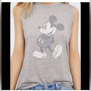 Free People Disney by David Lerner Sleeveless Mickey Mouse Top